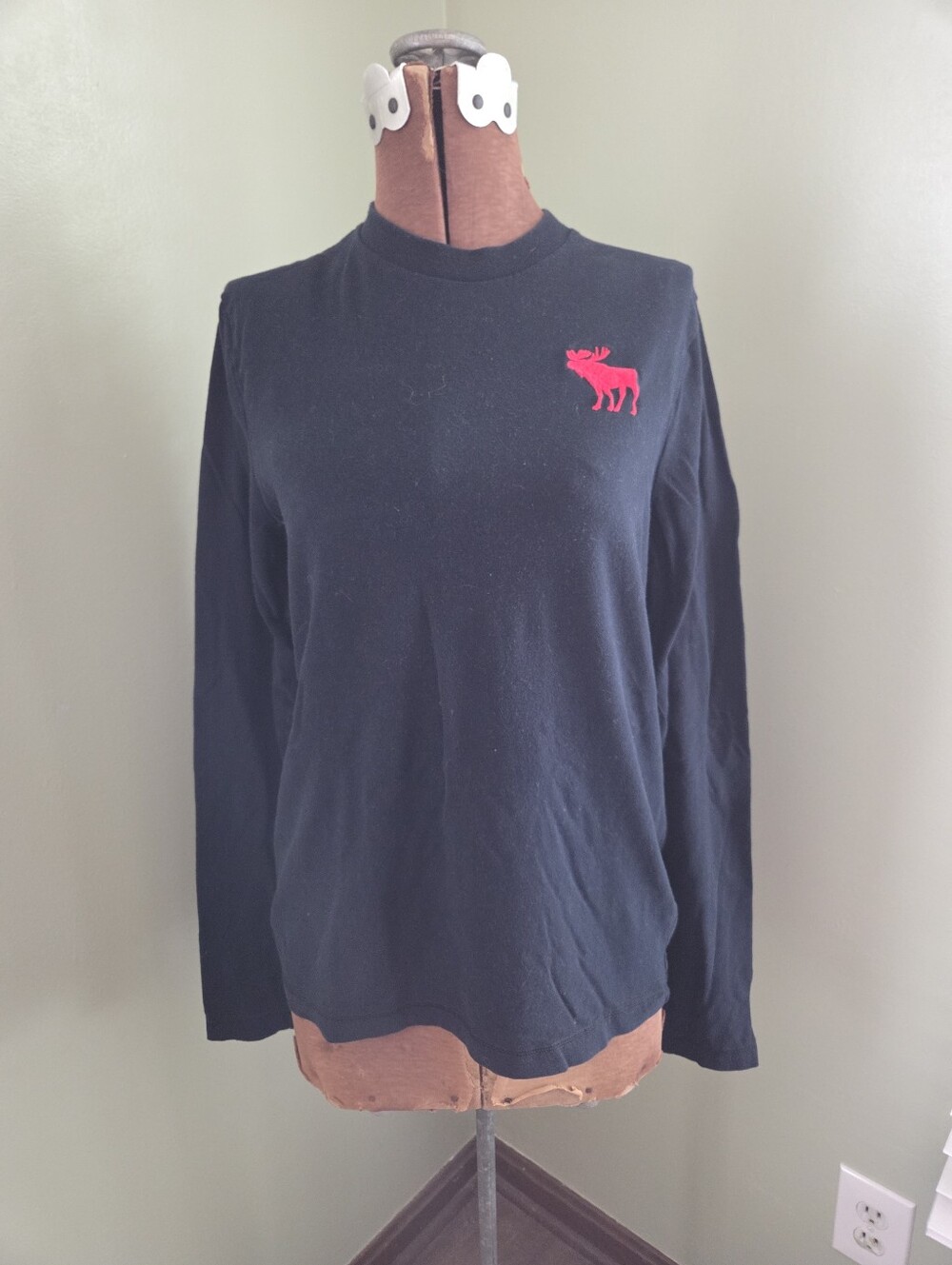 Vtg Abercrombie Kids Boys XL Blue Moose Muscle Tee